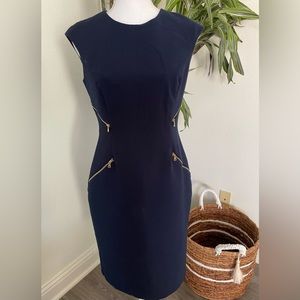 Lauren Ralph Lauren Women’s Navy Blue Sheath Sleeveless Dress - 6